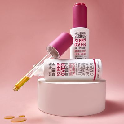 Naturally Serious | Sleepover Retin-Oil Nighttime Treatment, Vegan Retinol Oil, Anti-Aging Oil For Face, Vegan Skincare, Cruelty-Free Skincare