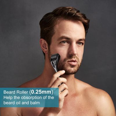 Jurgen K Beard Growth Kit - Beard Kit for Men with Beard Growth Oil (2 Packs), Balm, Comb, Beard Massager for Patchy Beard, Birthday & Valentines Day Gifts for Him Boyfriend Husband