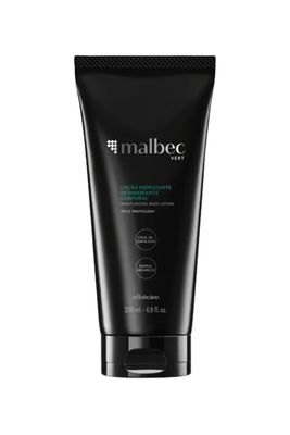 Malbec Vert Moisturizing Body Lotion for Men by O Boticrio, Scented Moisturizer Non-Greasy Hydrating Cream for Dry Skin, 6.8 Ounce