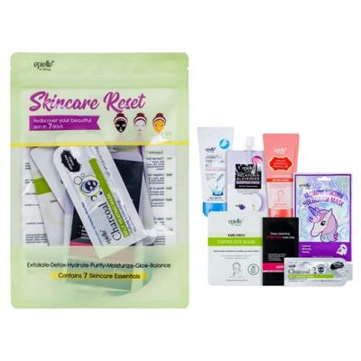 Skincare Beauty Kit | Korean Beauty, Korean Skincare | All in one Kit, Gift Set, Beauty Gift, Spa Day (1pk, Skincare Reset 7-Day Kit)