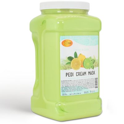 SPA REDI - Body and Foot Cream Mask, Lemon, 128 Oz - Pedicure Massage for Tired Feet and Body, Hydrating, Fresh Skin - Infused with Hyaluronic Acid, Amino Acids, Panthenol, Comfrey Extract