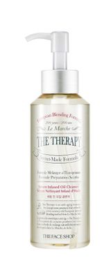 THE FACE SHOP The Therapy Serum Infused Oil Cleanser | Deep Moisturizing Gel-oil Cleanser for Thoroughly Soft Foam Cleansing | Leave Skin Hydrated &amp; Comfortable | 7.6 fl. Oz,K-Beauty