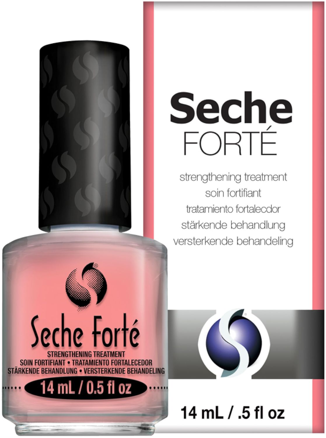 Seche Forte Strengthening Treatment Base Coat with Biotin &amp; Bamboo, 0.5 fl oz