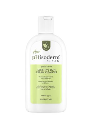 pHisoderm Clean Sensitive Skin Cream Cleanser - 6 Fl Oz