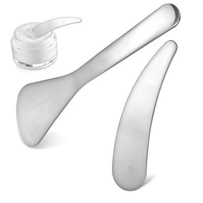 IWOWHERO 2Pcs Skin Care Spatula Reusable Beauty Spatula Cream Spoon for Facial Masks Lotions Products for Applying Jelly Masks Treatments