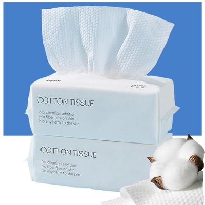 sealjoyous 130 Count Disposable Face Towels, Pure cotton Facial Clean Towels, Ultra Soft &amp; Thick Cloth for Sensitive Skin, Makeup Remover Dry Wipes, Lint-Free Towelettes for Cleansing