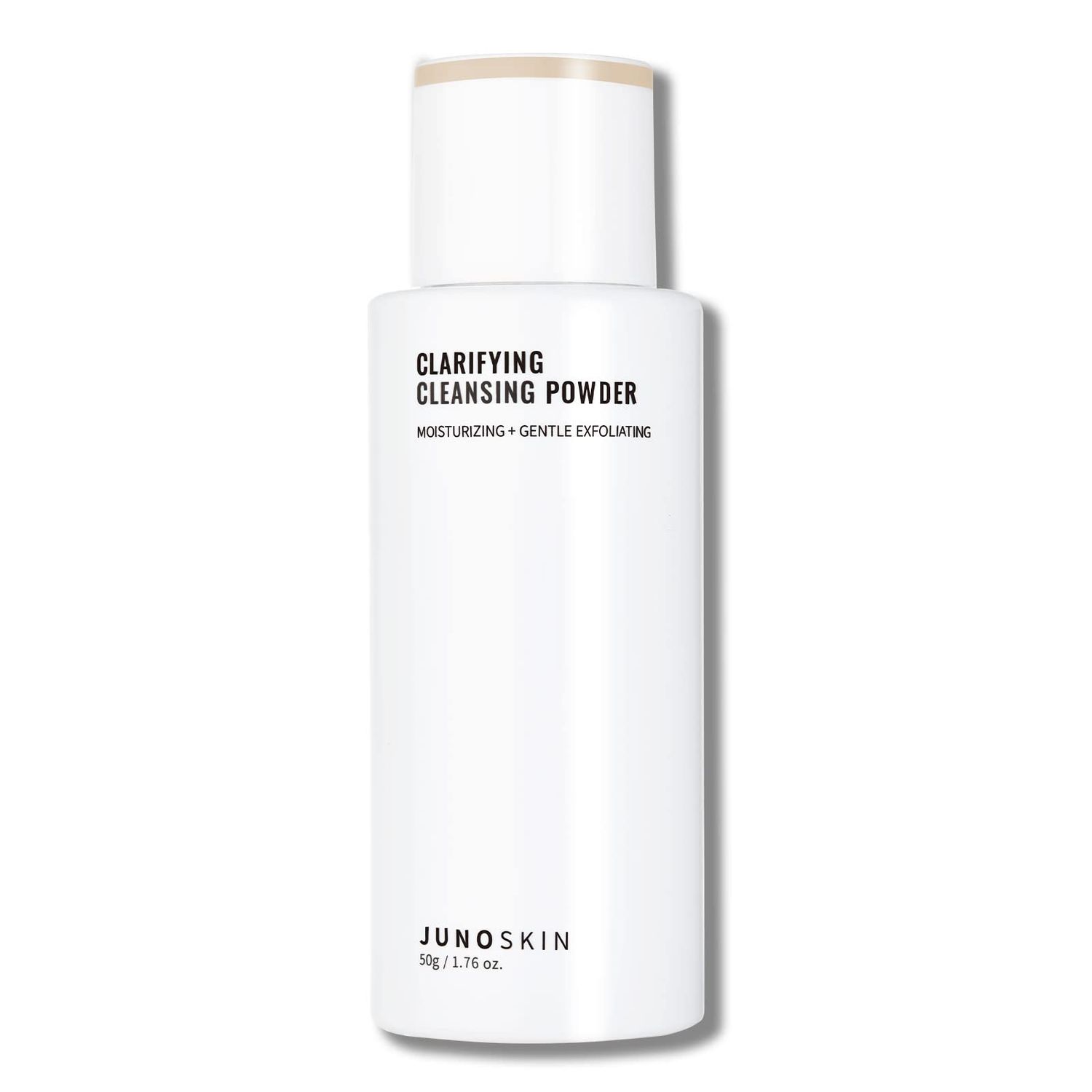 JUNO &amp; Co. Exfoliating Face Wash, 10 Ingredients Facial Clarifying Cleansing Powder with Hyaluronic Acid for Extra Hydration 50g / 1.76oz