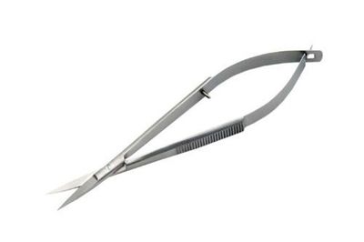 Professional Eye Brow -Micro Scissors 4.5&quot; Straight Castroviejo stitch cutting embroidery spring action extra sharp for ENT-EYE-SKIN-DENTAL -61050 By Macs (Eye Brow Scissors Straight)
