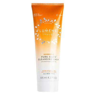 Lumene Nordic C Pure Glow Cleansing Balm - Make Up Remover Balm with Vitamin C for Skin Radiance - Vegan Eye Makeup Remover &amp; Facial Care for Normal to Dry Skin (125ml)