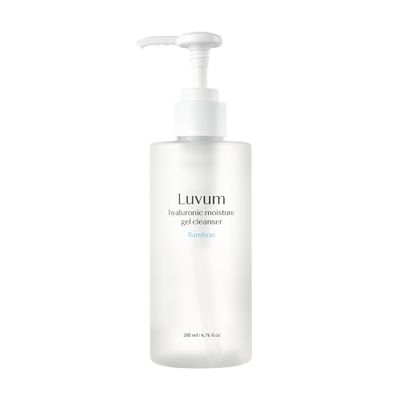 LUVUM Bamboo Hyaluronic Moisture Gel Cleanser, Hyaluronic Acid, Non-Irritating, 6.76 fl. oz