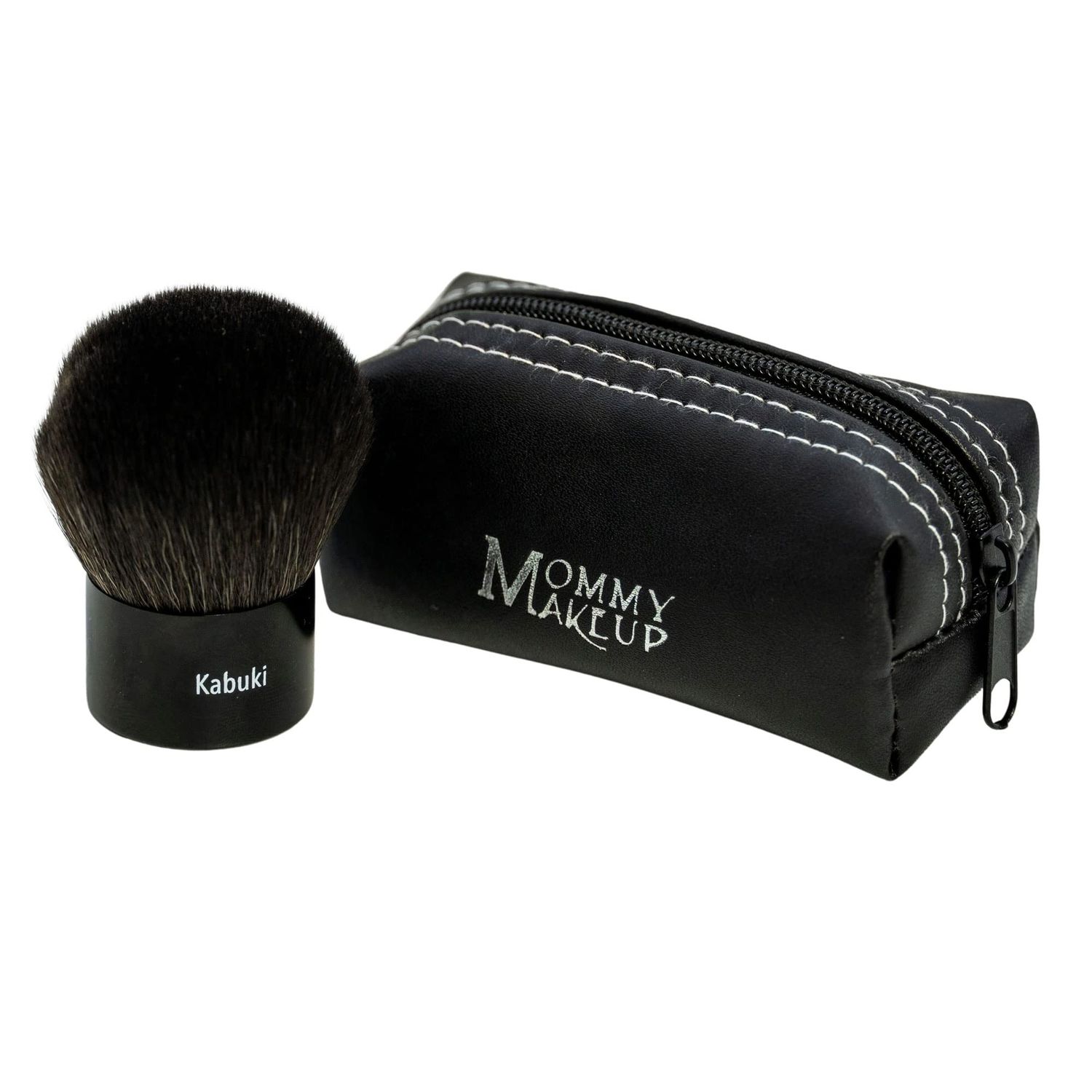 Kabuki Foundation Brush - Premium Synthetic Vegan Bristles, Soft &amp; Compact Face Makeup Brush for Smooth &amp; Flawless Application | Powder Foundation Brush by Mommy Makeup
