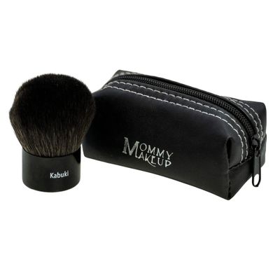 Kabuki Foundation Brush - Premium Synthetic Vegan Bristles, Soft &amp; Compact Face Makeup Brush for Smooth &amp; Flawless Application | Powder Foundation Brush by Mommy Makeup