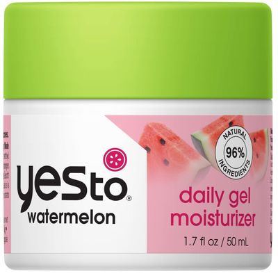 Yes To Watermelon Daily Gel Moisturizer, Skin Texture Improvement &amp; Refreshing, Antioxidants, Sodium Hyaluronate, 1.7 Fl Oz