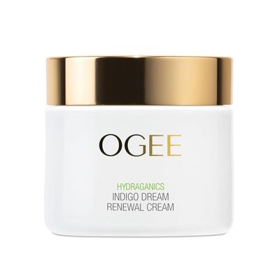 Indigo Dream Renewal Cream Face Moisturizer - Botanical Moisturizer Face Cream with Hyaluronic Acid &amp; Ceramides - Organic Ingredients, Cruelty-Free &amp; Made in USA