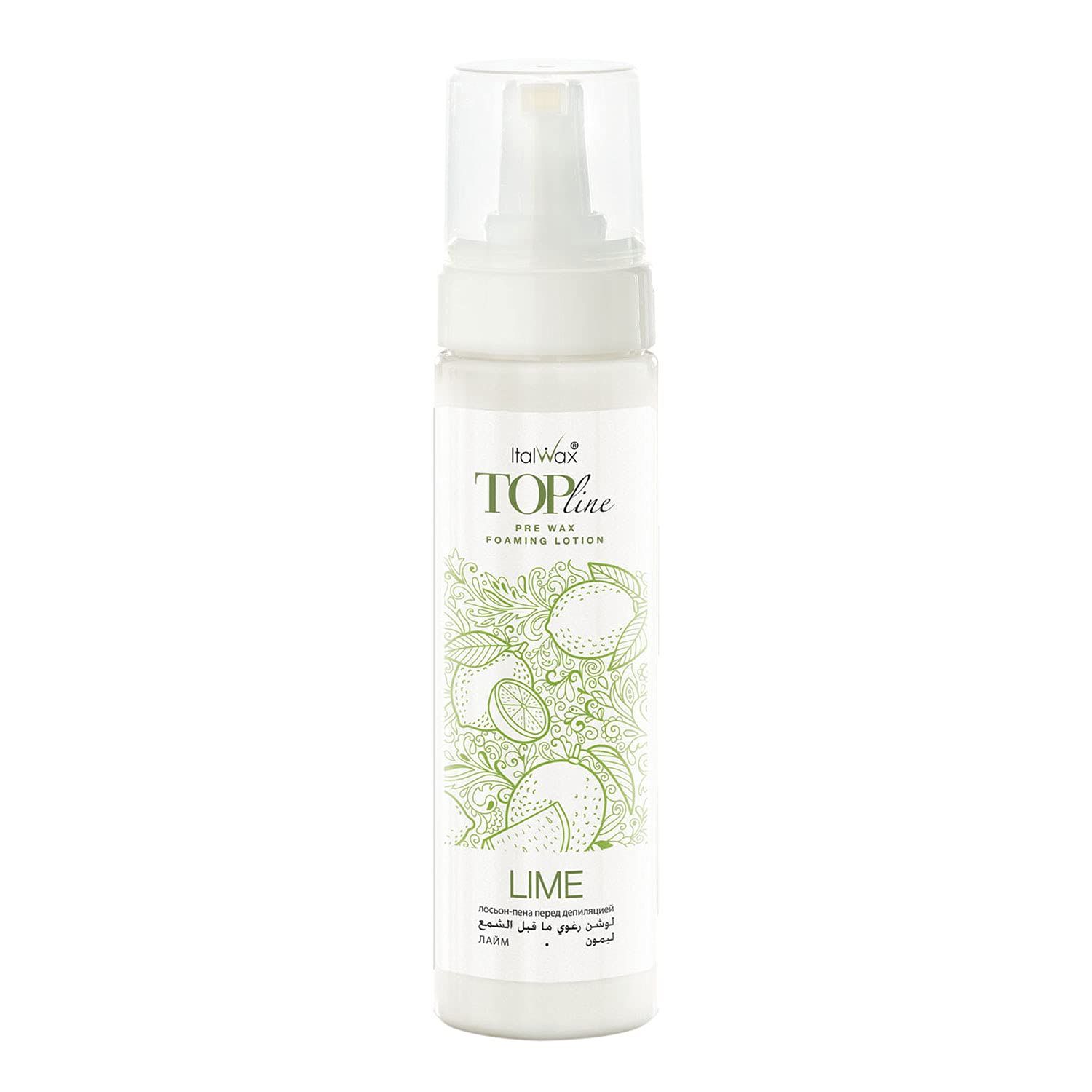 Italwax Pre Wax Foaming Lotion - 200ml / 6.76fl.oz - Prepare the skin for waxing hair removal - Suitable for all skin types