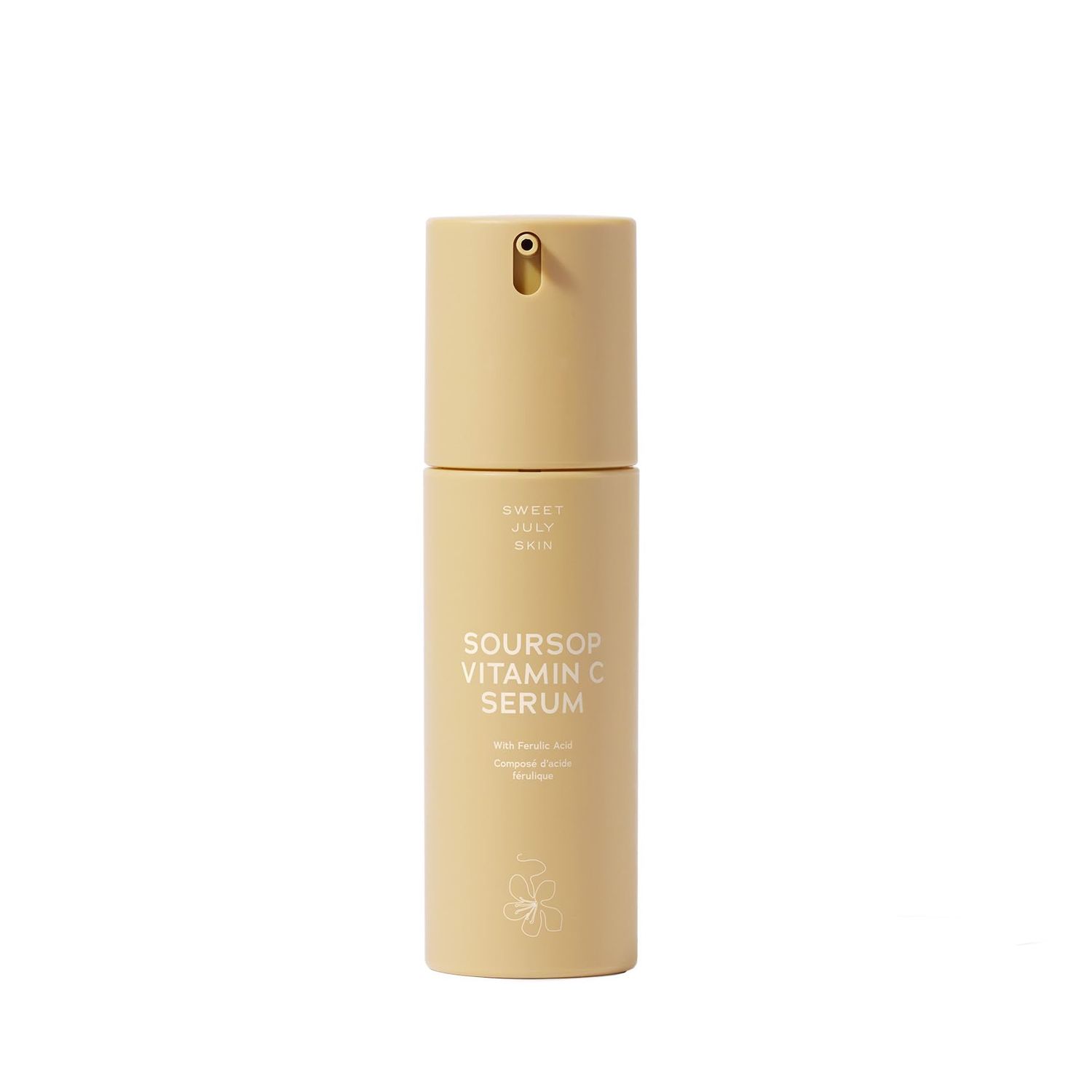 SWEET JULY SKIN Soursop Vitamin C Serum - Soursop, Ferulic Acid &amp; Green Tea, Daily Face Serum for All Skin Types, Hydrating, Firming, Improves Dullness, Clean &amp; Fragrance Free 1 Fl. oz