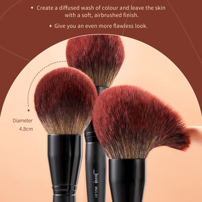 Jessup Powder Makeup Brush, Large Finishing Mineral Powder Brush for Full Face, Body Makeup, Vegan Flawlessly Face Brush for Powder, Blush &amp; Bronzer MUL01