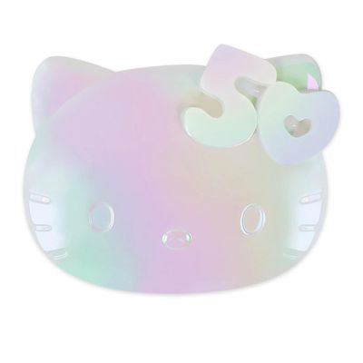 Impressions Vanity Hello Kitty Kawaii Lighted Compact Mirror for Purses, Double Sided Travel Makeup Mirror with 2X Magnification, Adjustable LED Lighting and Soft Touch Switch