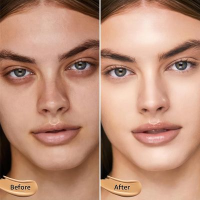 Ursoulney Mushroom Head Air Cushion CC Cream - BB Cream Foundation Makeup Moisturizing Concealer Long-Lasting, Cushion Foundation Full Coverage Self Adjusting (Natural, 1 PCS)