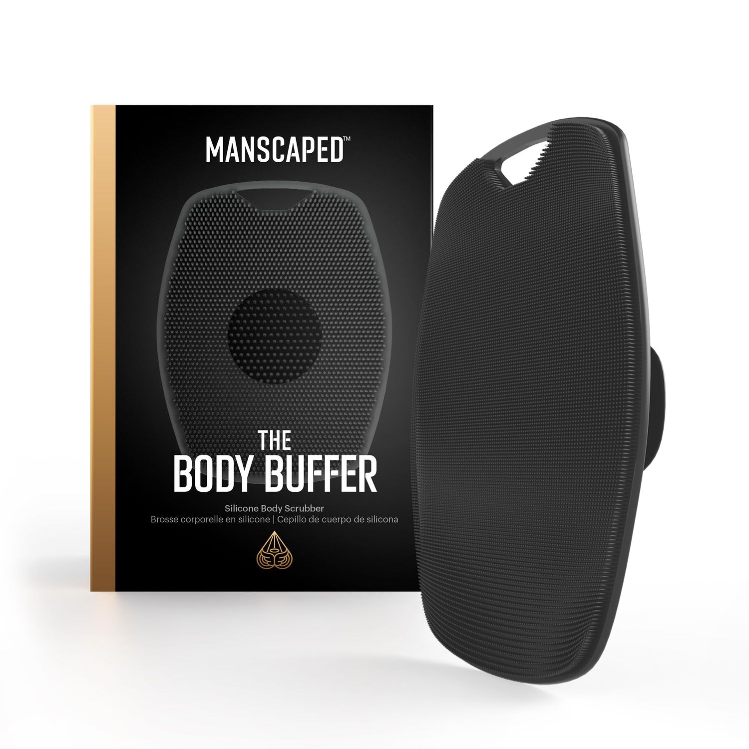 MANSCAPED The Body Buffer Premium Silicone Scrubber for Nourishing, Cleaning &amp; Exfoliating Your Skin - Lather Boosting Bristles with Ergonomic No-Slip Handle, Long-Lasting &amp; Easy to Clean (1-Pack)