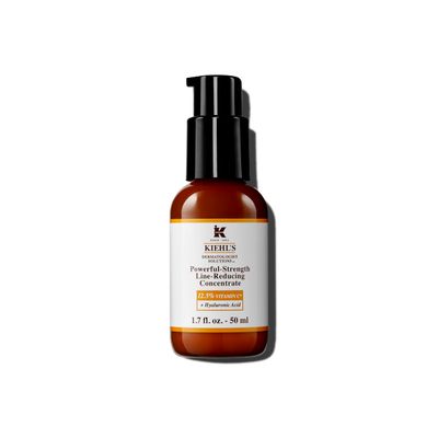 Kiehl&#39;s Powerful-Strength 12.5% Vitamin C Serum, Line-Reducing Concentrate for Face, Boosts Radiance &amp; Firmness, Smooths &amp; Plumps Skin, with Hyaluronic Acid, Dermatologist-Tested - 1.7 fl oz