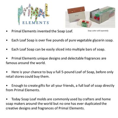 Primal Elements Happy Face Soap Loaf, 88 Ounce