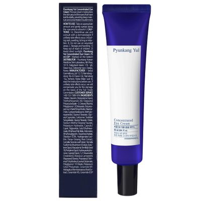 Pyunkang Yul Concentrated Eye Cream 0.84 Fl. Oz., 2-in-1 Care for Wrinkles and Dark Circles with Shea Butter, Astragalus Root, Saponin, and Isoflavonoids for Firm, Radiant Skin