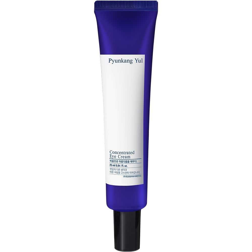 Pyunkang Yul Concentrated Eye Cream 0.84 Fl. Oz., 2-in-1 Care for Wrinkles and Dark Circles with Shea Butter, Astragalus Root, Saponin, and Isoflavonoids for Firm, Radiant Skin