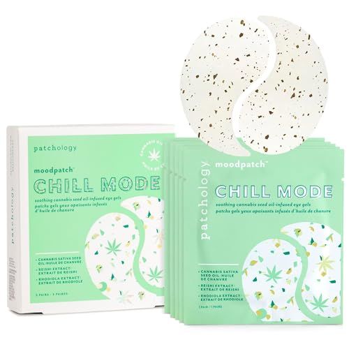 Patchology Chill Mode Hydrating Under Eye Patches - Under Eye Mask For Dark Circles and Puffy Eyes Care, Treatment &amp; Moisturizer - Eye Bags, Puffiness &amp; Wrinkles Reducer (5 Pairs)