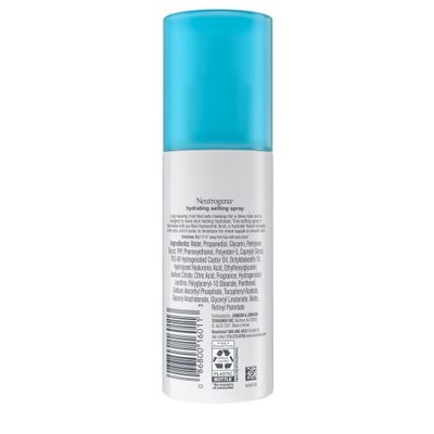 Neutrogena Hydro Boost Hydrating Makeup Setting Spray with Hyaluronic Acid, Longwear Makeup Setting Facial Mist for Smooth, Glowing, Dewy Skin, Non-Comedogenic & Hypoallergenic, 3.4 fl. oz