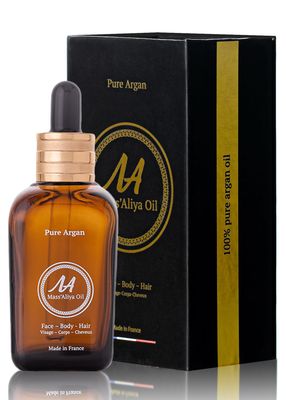 MASSALIYA OIL- ARGAN OIL PURE AND 100% NATURAL-LIQUID GOLD FROM MOROCCO-SKIN CARE-HAIR - NAILS AND EYE LASH GROWTH-SUITABLE FOR PREGNANT WOMEN AND BABIES. COSMETIC GIFT BOX. MADE IN FRANCE
