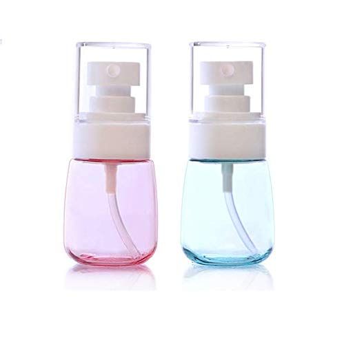 LASSUM 2 Pcs 30ml/1oz Mini Fine Mist Spray Bottles, Empty Clear Travel Containers Water Mist Sprayer for Cosmetic Skincare Lotion Perfumes