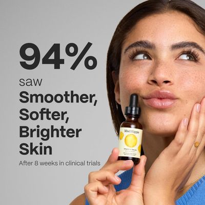Mad Hippie Vitamin C Serum + Pillow Pack - Brightening Serum with Hyaluronic Acid, Ferulic Acid, Vitamin E