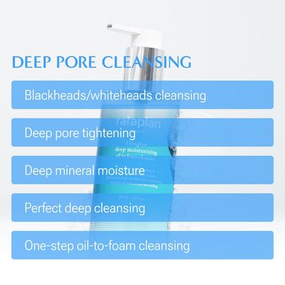 RATAPLAN Donghae deep moisturizing oil to foam cleanser - Double Cleanser, Daily Makeup Blackhead Remover, Oil Cleanser for Face, Korean Facial Cleanser, Korean Skincare 7.10 fl oz