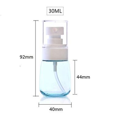 LASSUM 2 Pcs 30ml/1oz Mini Fine Mist Spray Bottles, Empty Clear Travel Containers Water Mist Sprayer for Cosmetic Skincare Lotion Perfumes