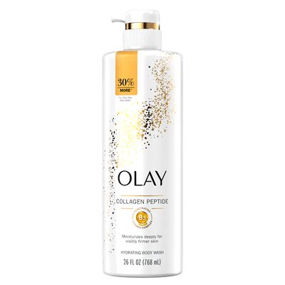 Olay Cleansing &amp; Firming Body Wash for Women with Vitamin B3 and Collagen, Younger &amp; Healthier Looking Skin, Fast Absorbing Formula, 26 fl oz