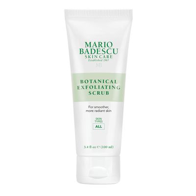 Mario Badescu Botanical Exfoliating Scrub for All Skin Types, Face Scrub with Ivory Palm Seeds &amp; Green Tea Extract, Gentle Exfoliating Face Wash, 3.4 Fl Oz