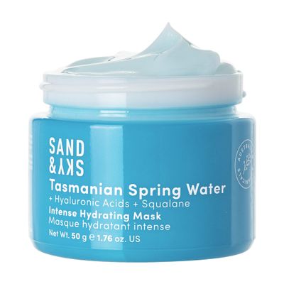 Sand &amp; Sky Tasmanian Spring Water Intense Hydrating Mask with Hyaluronic Acid, Soothes Redness &amp; Sensitive Skin. For Dry Skin.