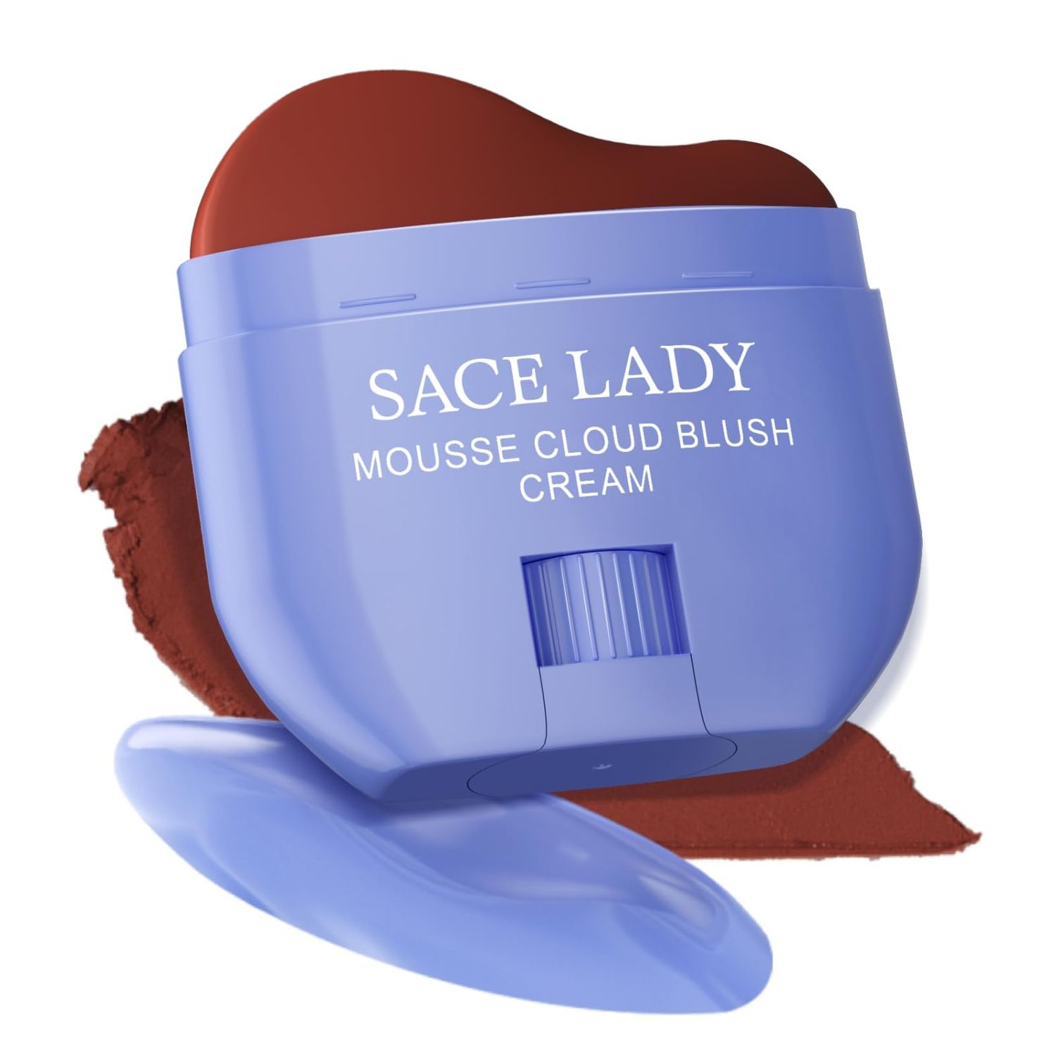 SACE LADY Creamy Blush Face Makeup, No Drying Blusher Cosmetics Pigmented Smooths Nourishes for Lip Eye Cheek Beauty Make Up, 0.31Oz (#04, 0.31Oz)