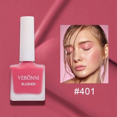 VERONNI Liquid Blush -Fruit Juice Liquid Blusher,Vegan Face Blush Waterproof Long Lasting Blushes,Cruelty-Free with Shimmery Finish (#401)