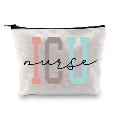 XYANFA Icu Nurse Makeup Bag Intensive Care Nurse Appreciation Gift Nursing Student Graduation Cosmetic Bag (ICUNURSE)