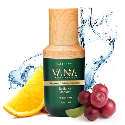 Vitamin C - Glow and Antioxidant Serum with Niacinamide, Mushroom &amp; Plant-based Arbutin | Anti-Aging, Brightening, Hydration &amp; Sun Damage Repair (1 fl oz)