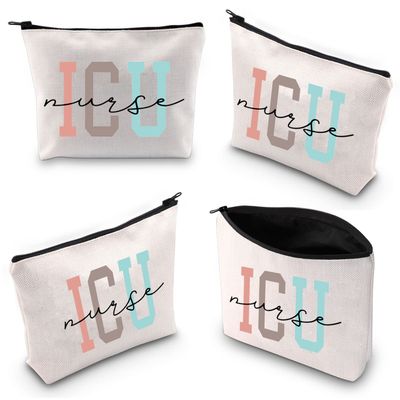 XYANFA Icu Nurse Makeup Bag Intensive Care Nurse Appreciation Gift Nursing Student Graduation Cosmetic Bag (ICUNURSE)