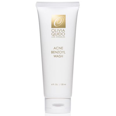 OLIVIA QUIDO Clinical Skincare Acne Benzoyl Wash 4oz, Acne Face Wash for Women and Men, Facial Skin Care Product for Acne-Prone Skin, 2.5 Percent Benzoyl Peroxide Face Wash with Hyaluronic Acid
