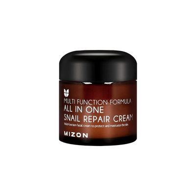 MIZON All in One Snail Repair Cream Snail Mucin with 12 Natural Extracts Korean Recovery Cream for Fine Line &amp; Blemish Care (2.53 Fl Oz Pack of 1)
