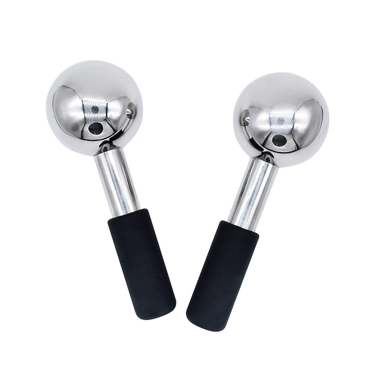 LYNSYXDD Ice Globes for Face Metal, Skin Care Ice Globes for Face, Ice Globes Stainless Steel for Eyes, Facial Roller Massager Tool Great Gift for Women and Mothers&#39; Day (M)