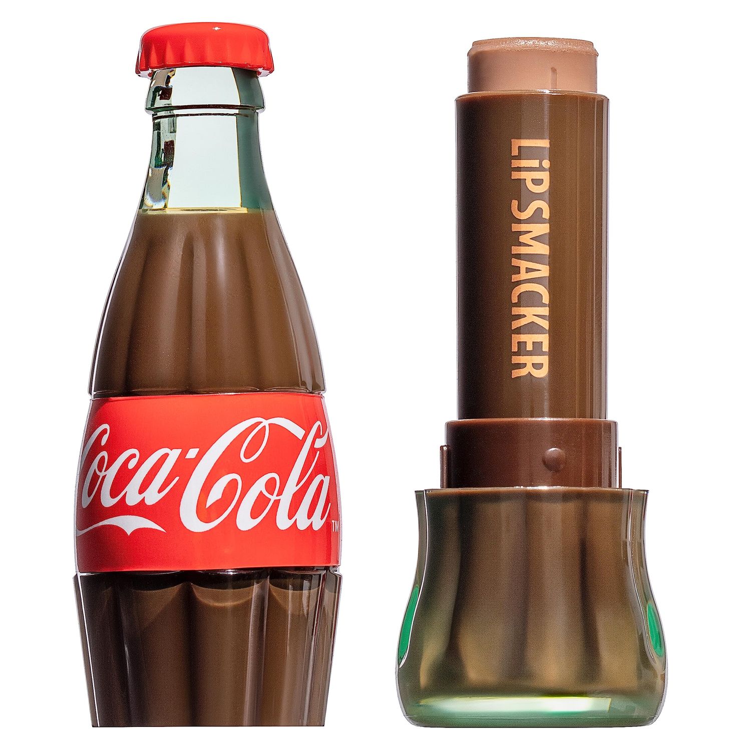 Lip Smacker Coca Cola Collection Lip Balm, Flavored Moisturizing, Smoothing Soft Shine, Hydrating &amp; Protecting Fun Tasty Flavors, Cruelty-Free &amp; Vegan - Classic Coke Bottle
