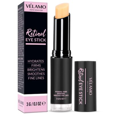VELAMO ADVANCED Retinol Eye Stick: Caffeine Eye Cream Anti Aging - Retinol Eye Cream for Dark Circles and Puffiness - Visibly Reduces Fine Lines Wrinkles Eye Bags in 3-4 Week 0.1 OZ / 3G