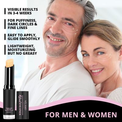 VELAMO ADVANCED Retinol Eye Stick: Caffeine Eye Cream Anti Aging - Retinol Eye Cream for Dark Circles and Puffiness - Visibly Reduces Fine Lines Wrinkles Eye Bags in 3-4 Week 0.1 OZ / 3G