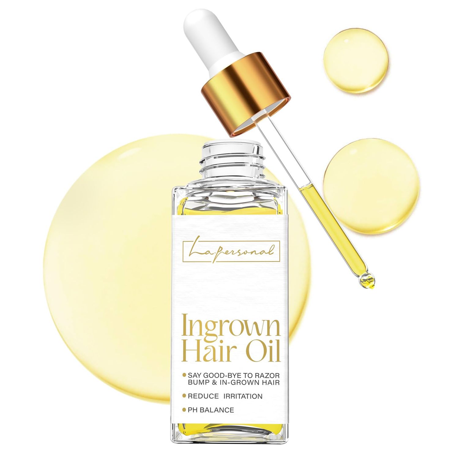 LA.PERSONAL Ingrown Hair Treatment, Razor Bump Treatment for Men and Women, Razor Bump and Burn Remover Ingrown Hair Oil for Bikini Area, Legs and Underarm Area After Shave 40 ML/1.4 FL OZ